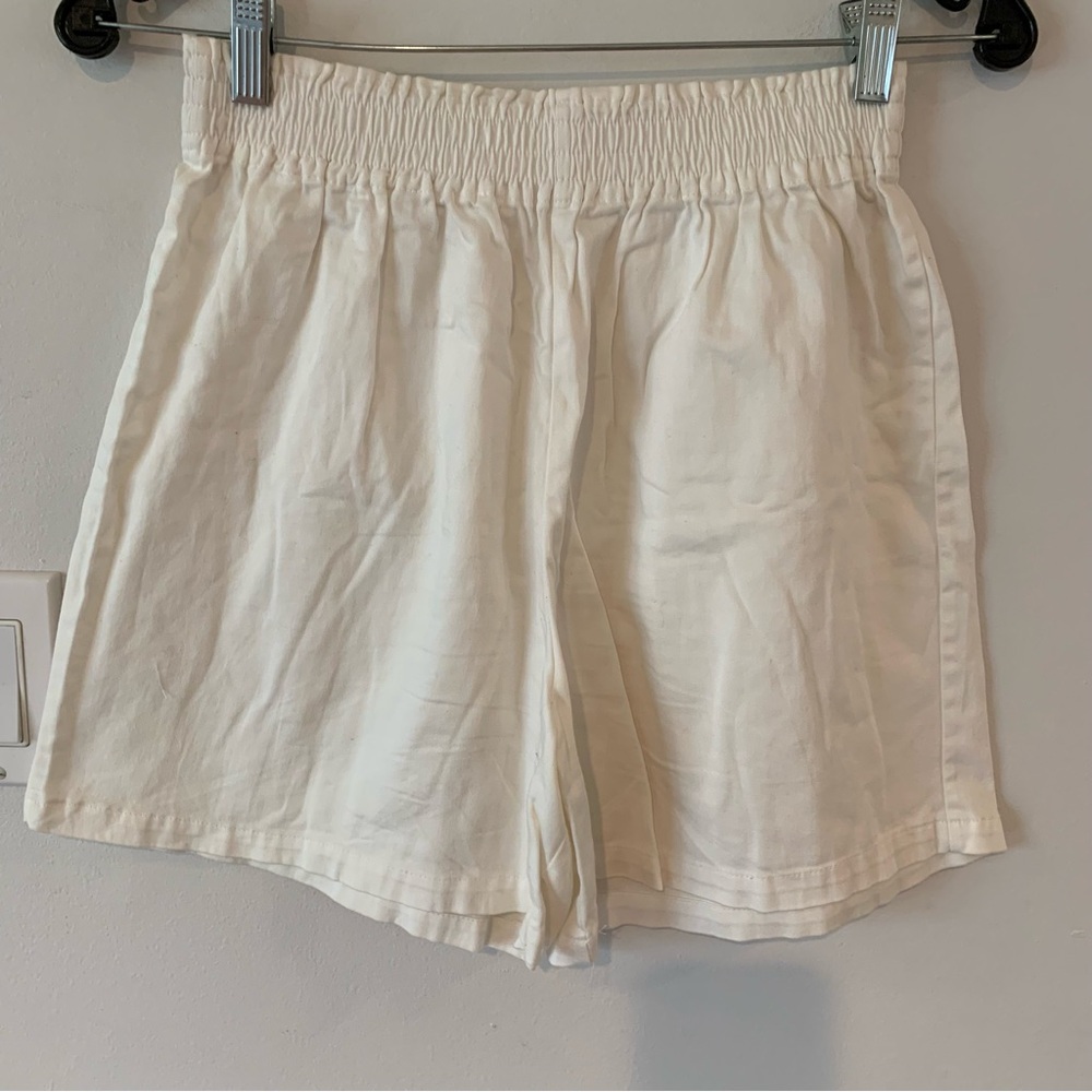 Handmade White Shorts By JP - One of a kind